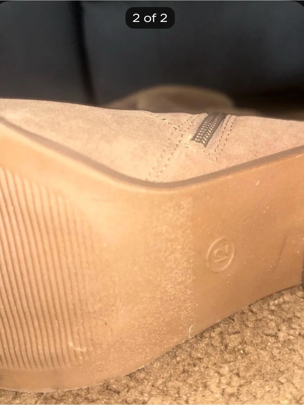 N/A tan suede